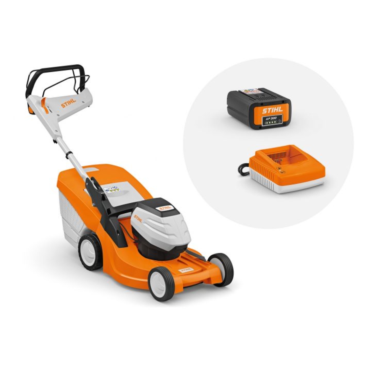 Akku-Rasenmäher RMA 448 PV Set inkl. Akku AP 300 S und Ladegerät AL 301