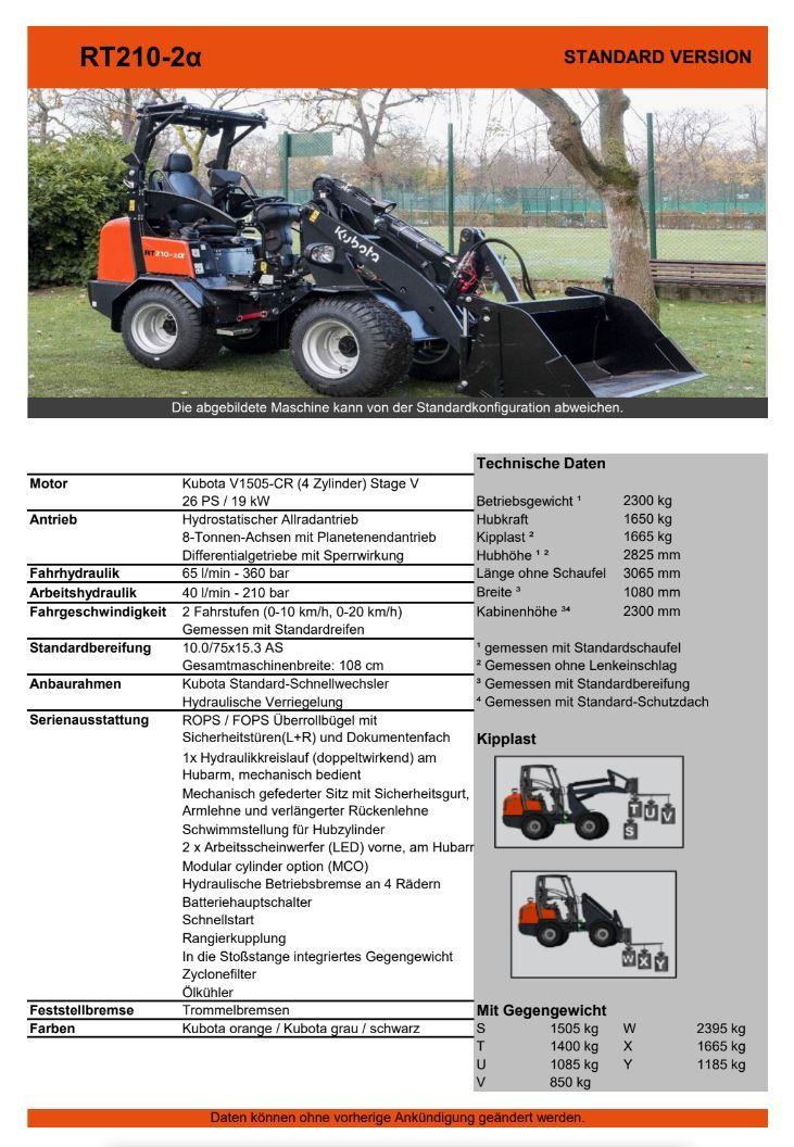 RT 210- 2 Hoflader
