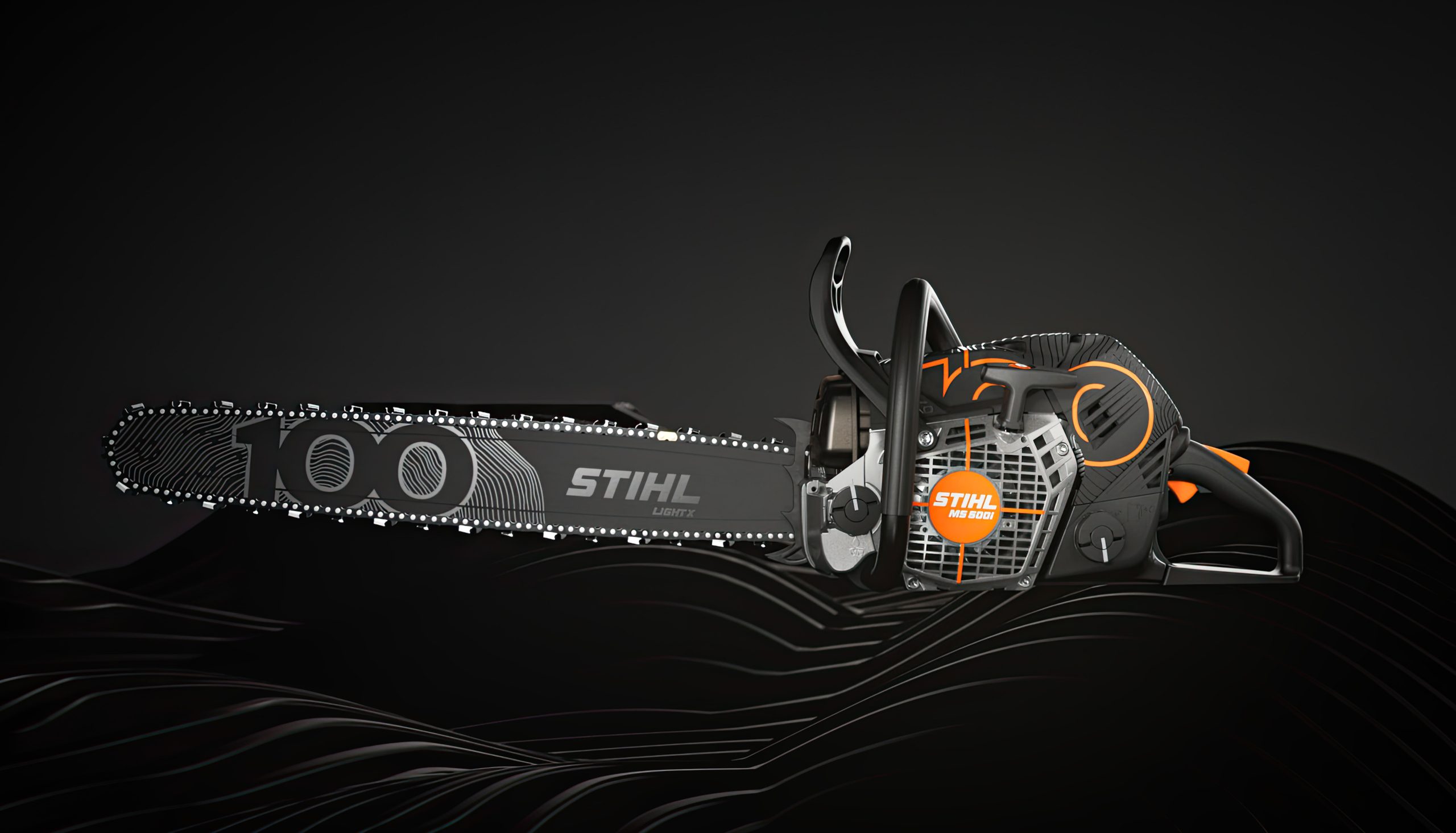 Ein "Must-have" für Fans - die STIHL MS 500i im exklusiven 100-Jahre-Design